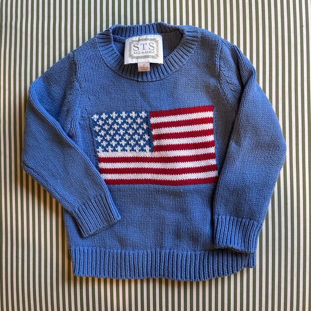 Sail to Sable Kids Classic Flag Sweater